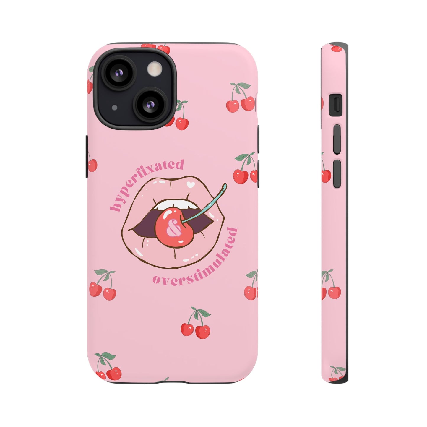 Hyperfixated and Overstimulated Phone Case