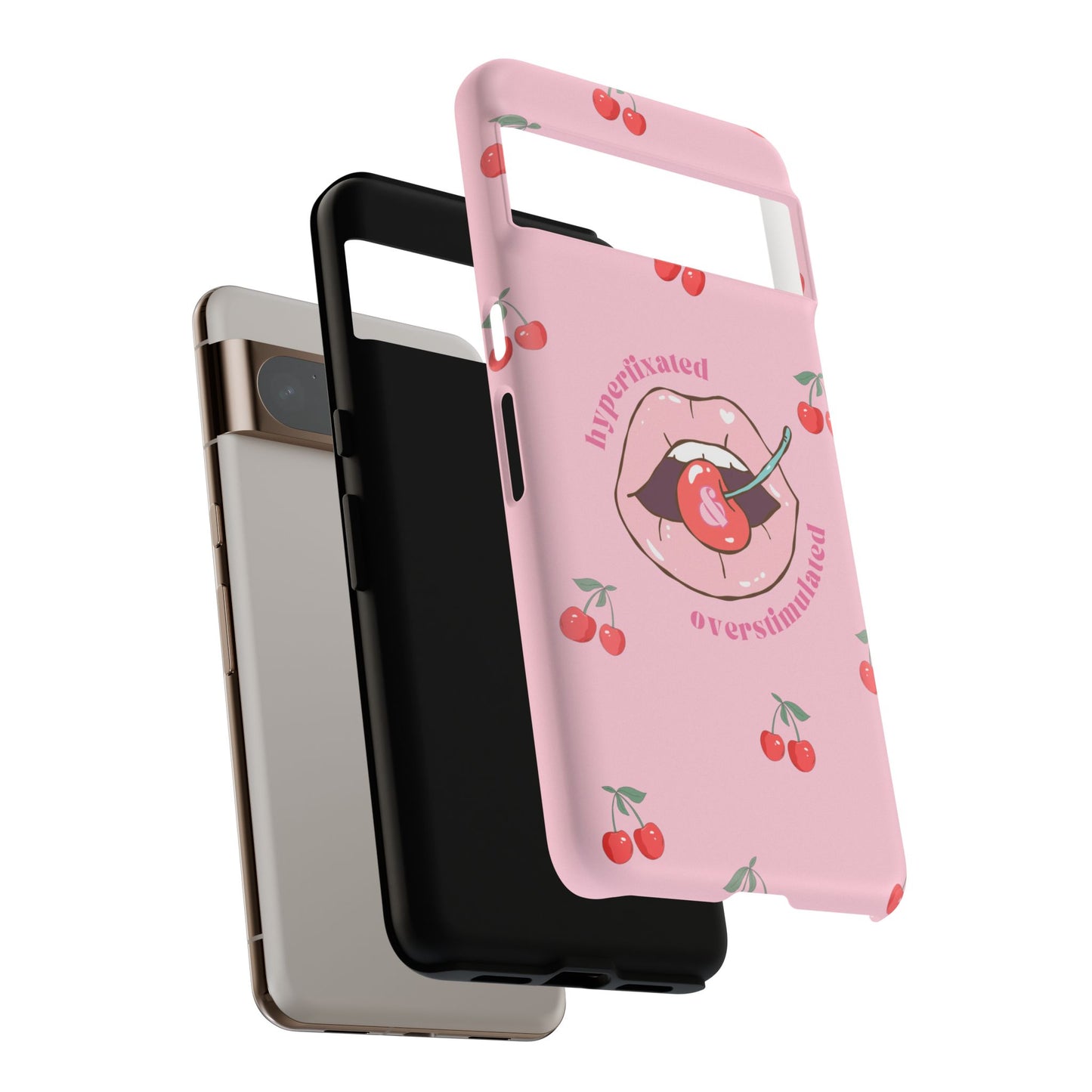 Hyperfixated and Overstimulated Phone Case