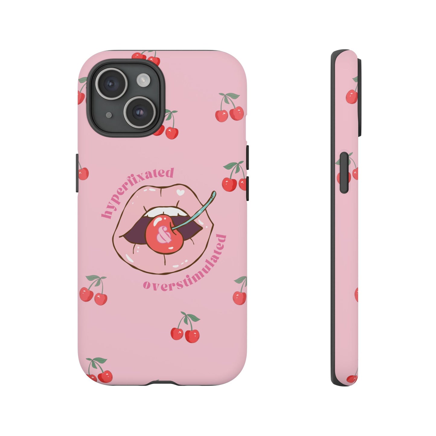 Hyperfixated and Overstimulated Phone Case