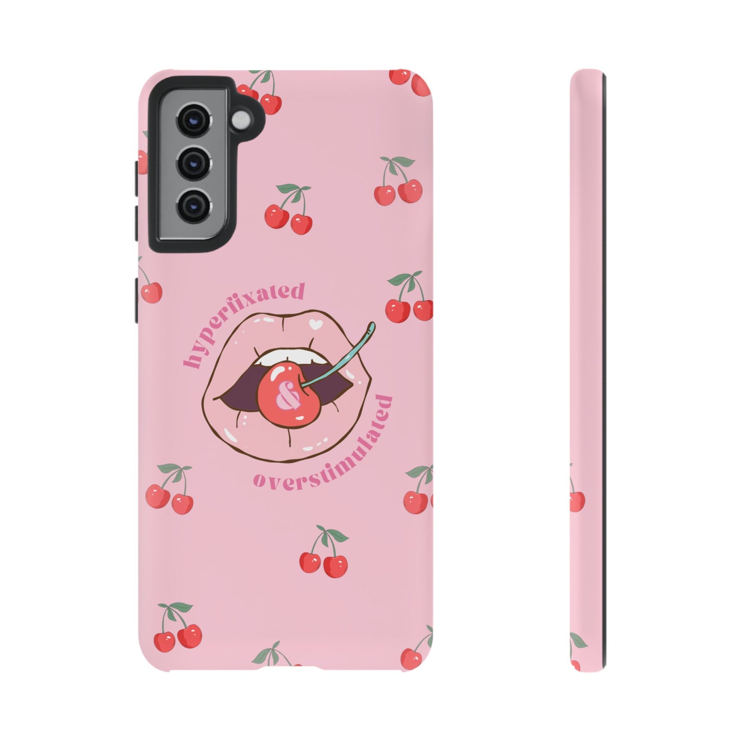 Hyperfixated and Overstimulated Phone Case