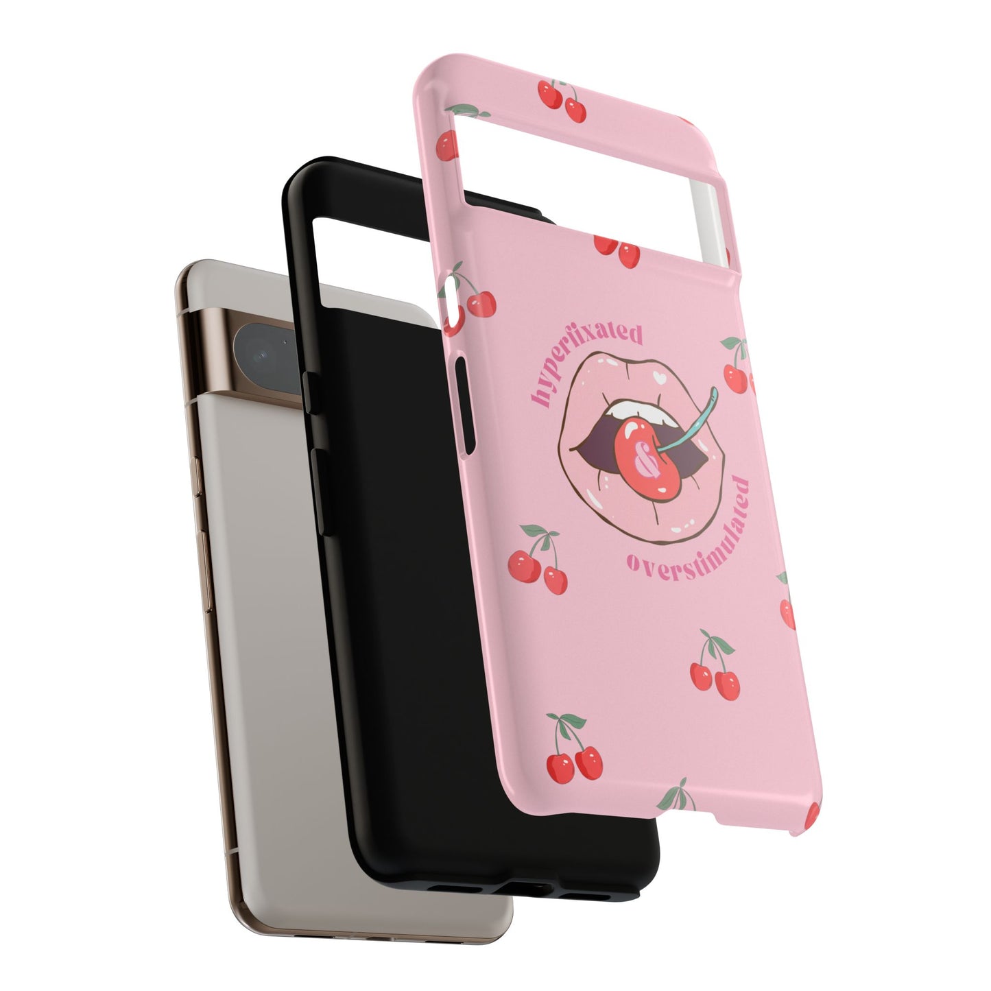 Hyperfixated and Overstimulated Phone Case
