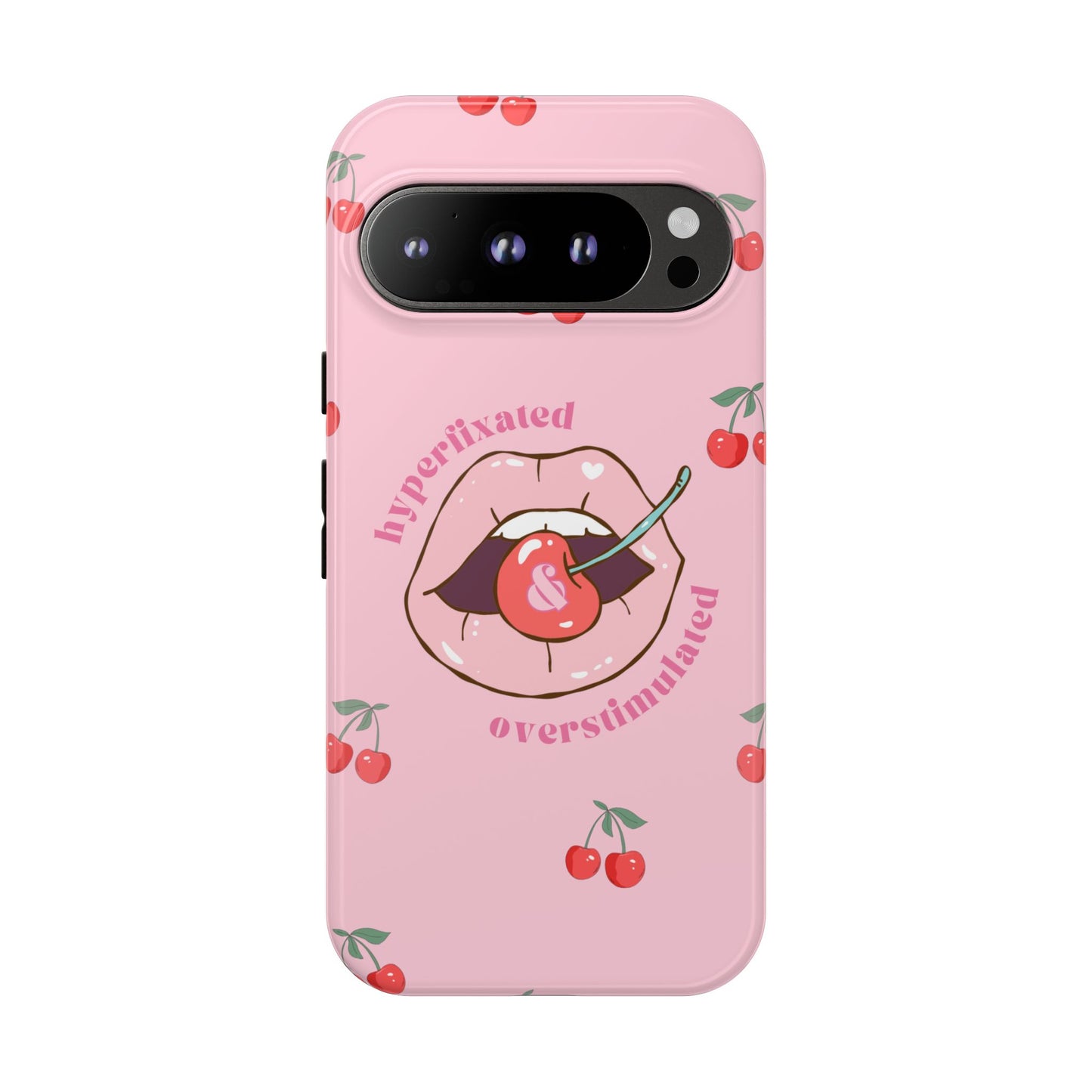 Hyperfixated and Overstimulated Phone Case