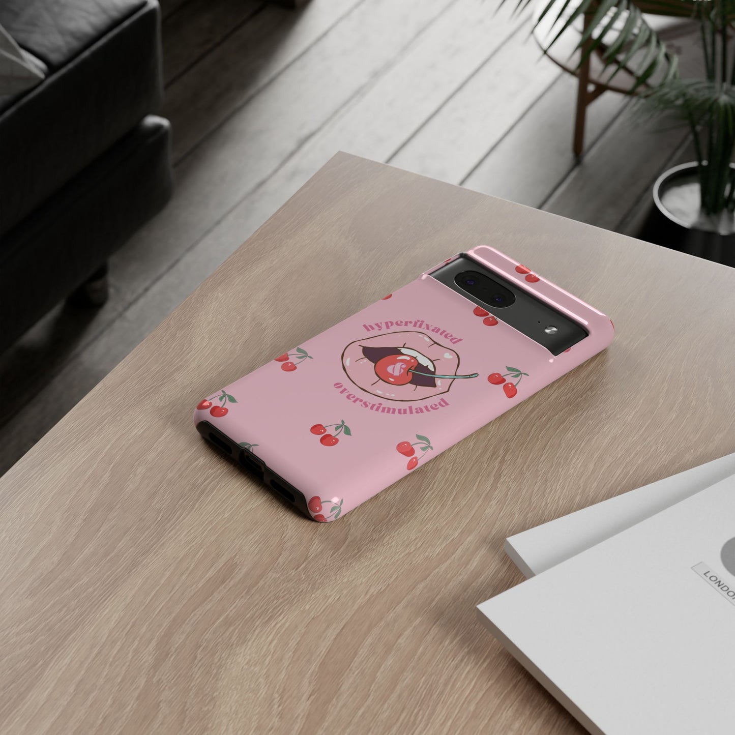 Hyperfixated and Overstimulated Phone Case