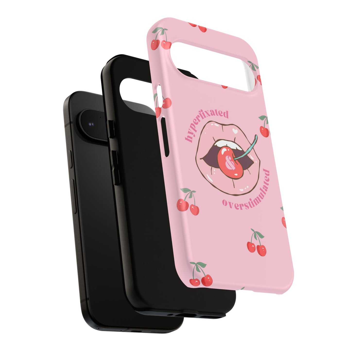 Hyperfixated and Overstimulated Phone Case