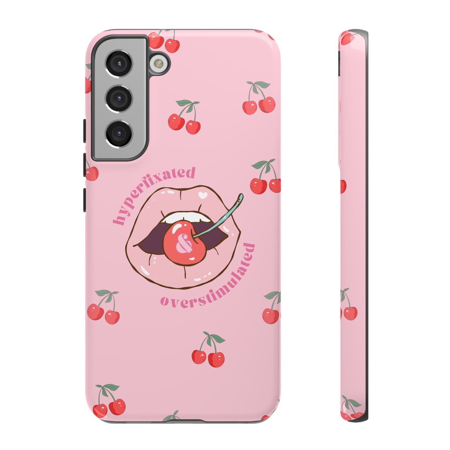 Hyperfixated and Overstimulated Phone Case