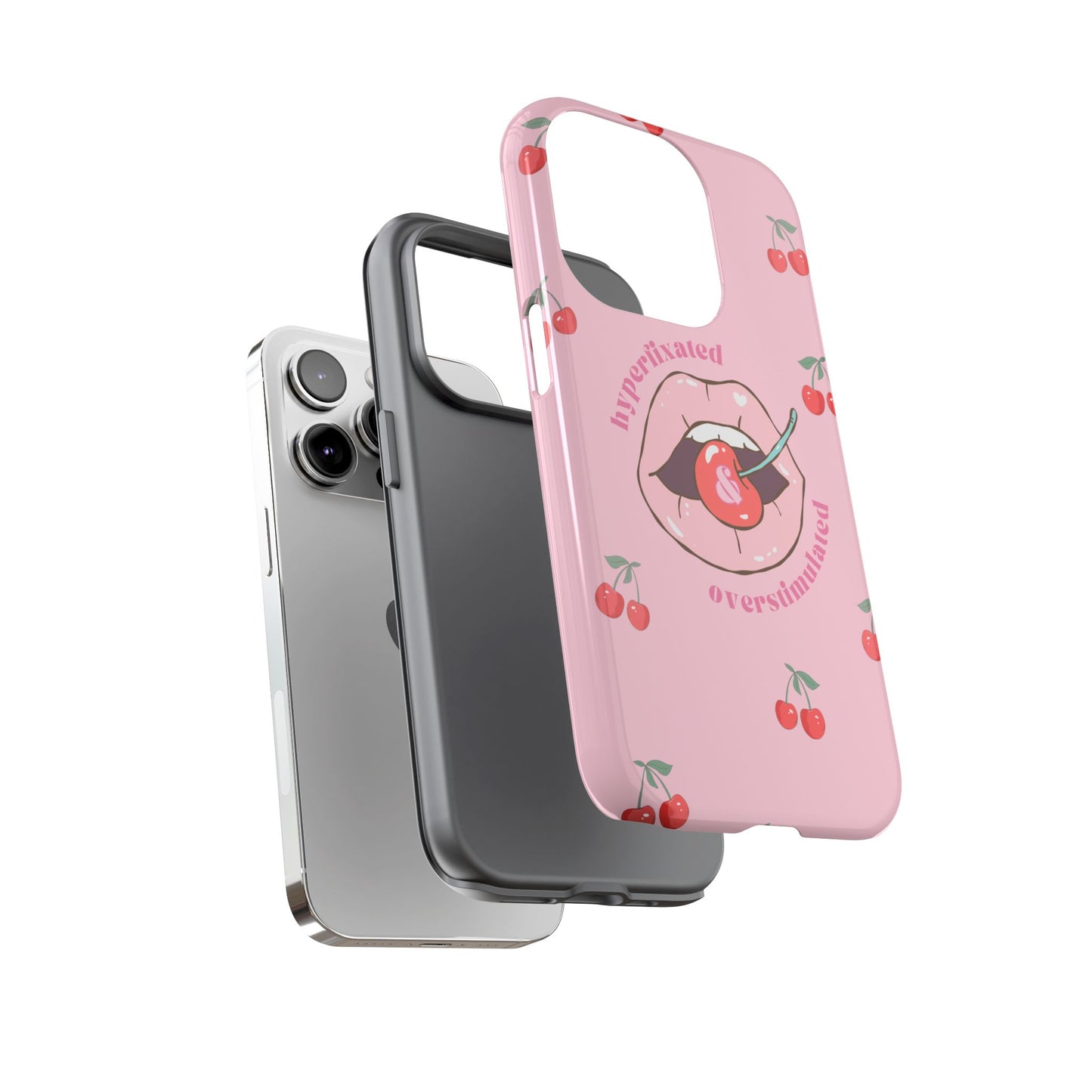 Hyperfixated and Overstimulated Phone Case