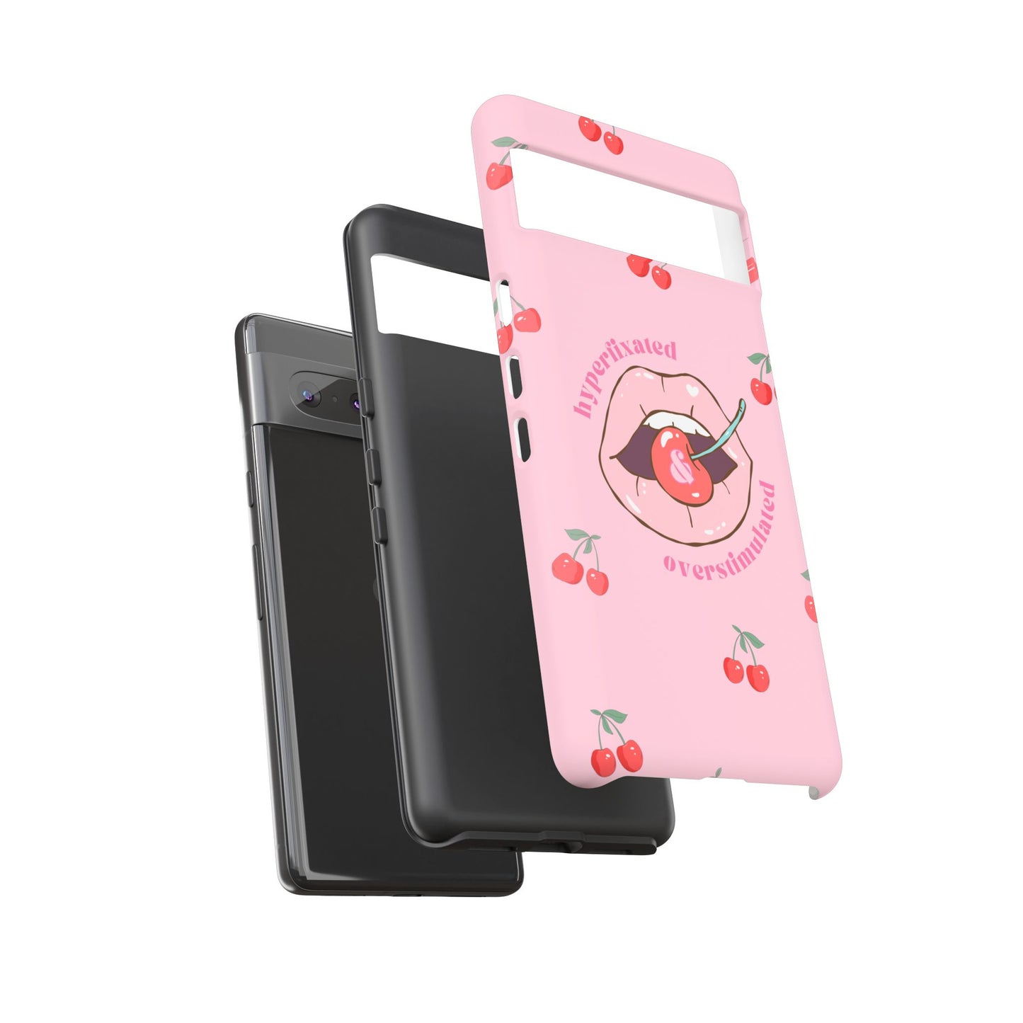Hyperfixated and Overstimulated Phone Case