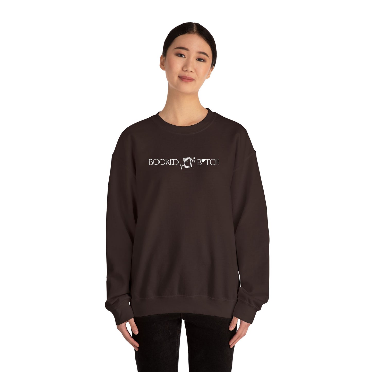 Embroidered Booked B*tch Crewneck Sweatshirt