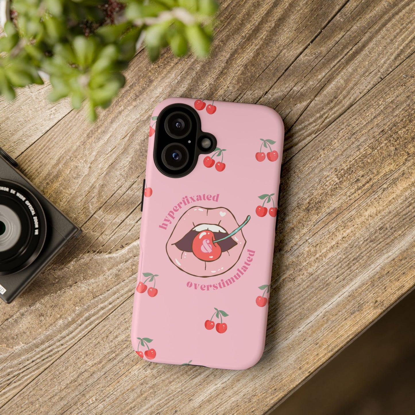 Hyperfixated and Overstimulated Phone Case