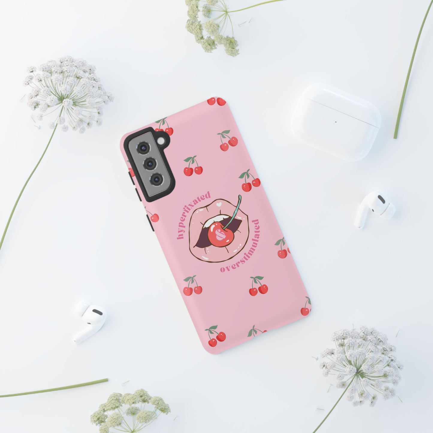 Hyperfixated and Overstimulated Phone Case