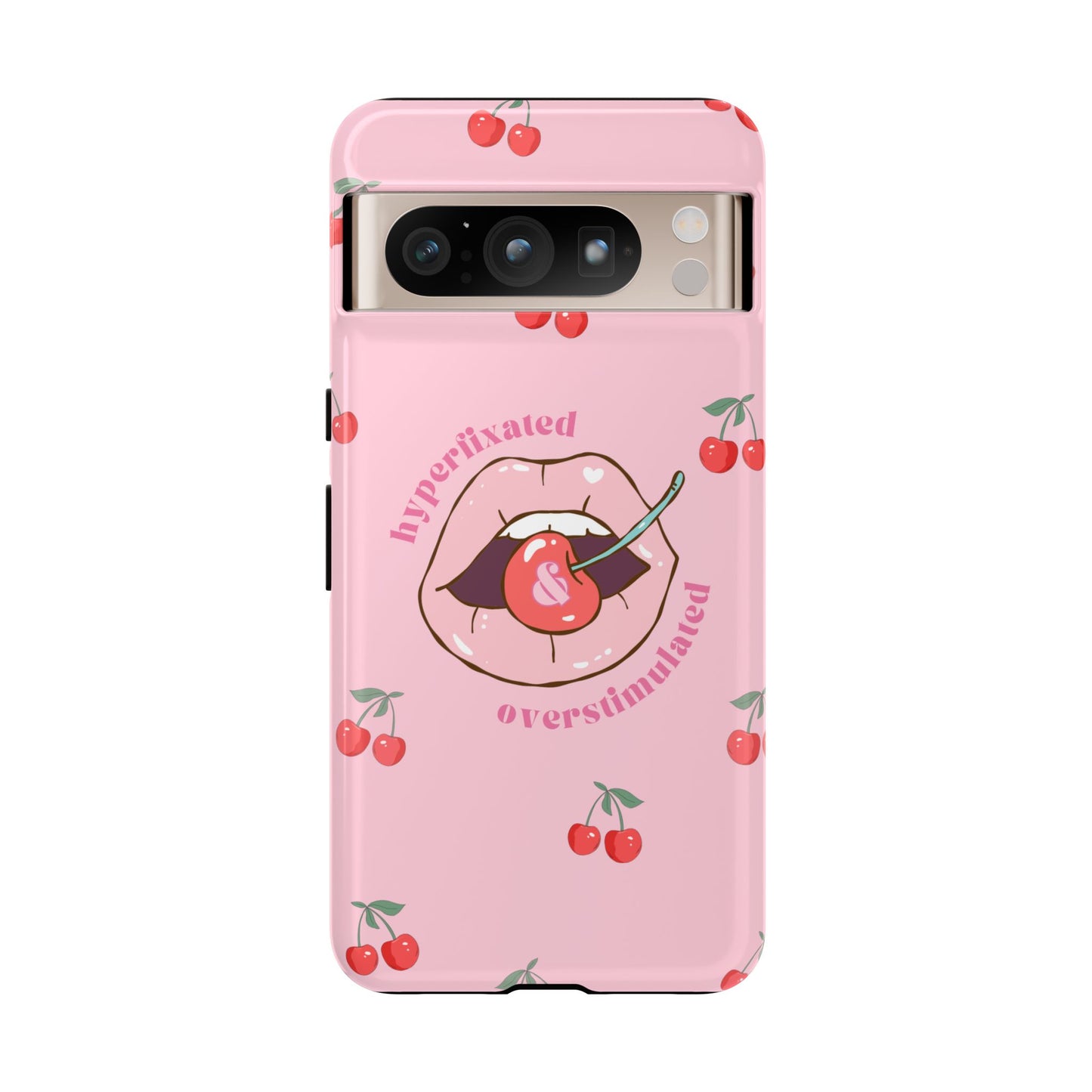 Hyperfixated and Overstimulated Phone Case