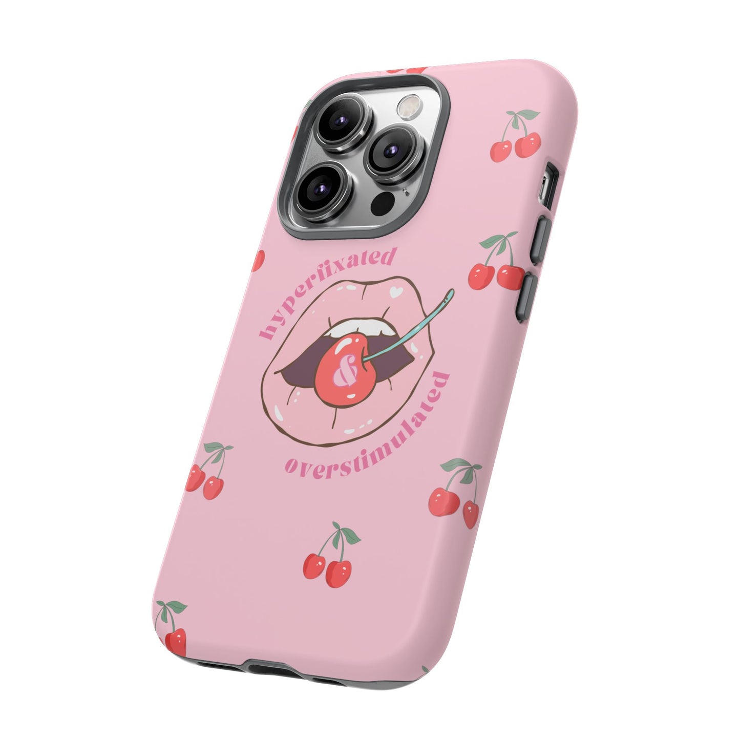 Hyperfixated and Overstimulated Phone Case