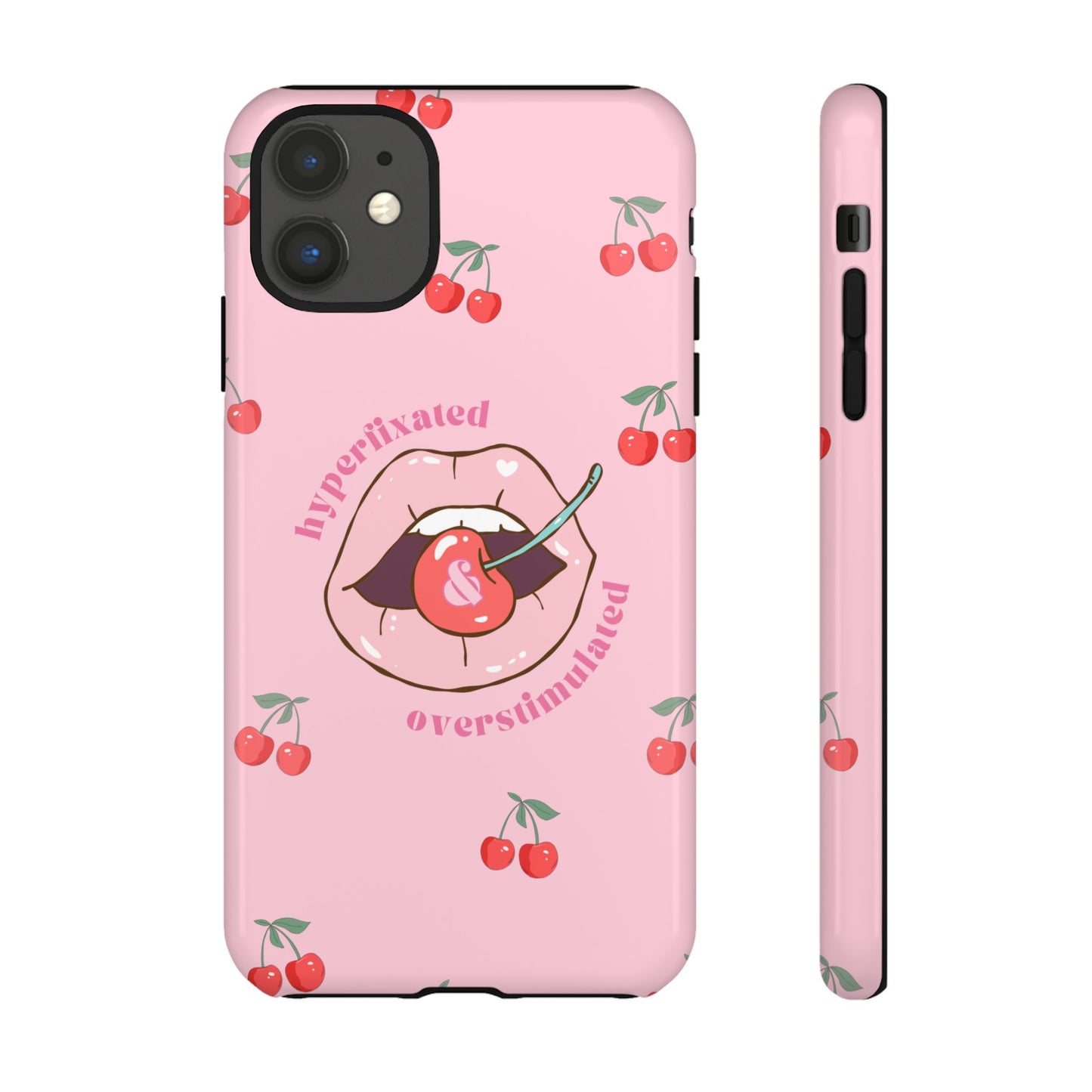 Hyperfixated and Overstimulated Phone Case