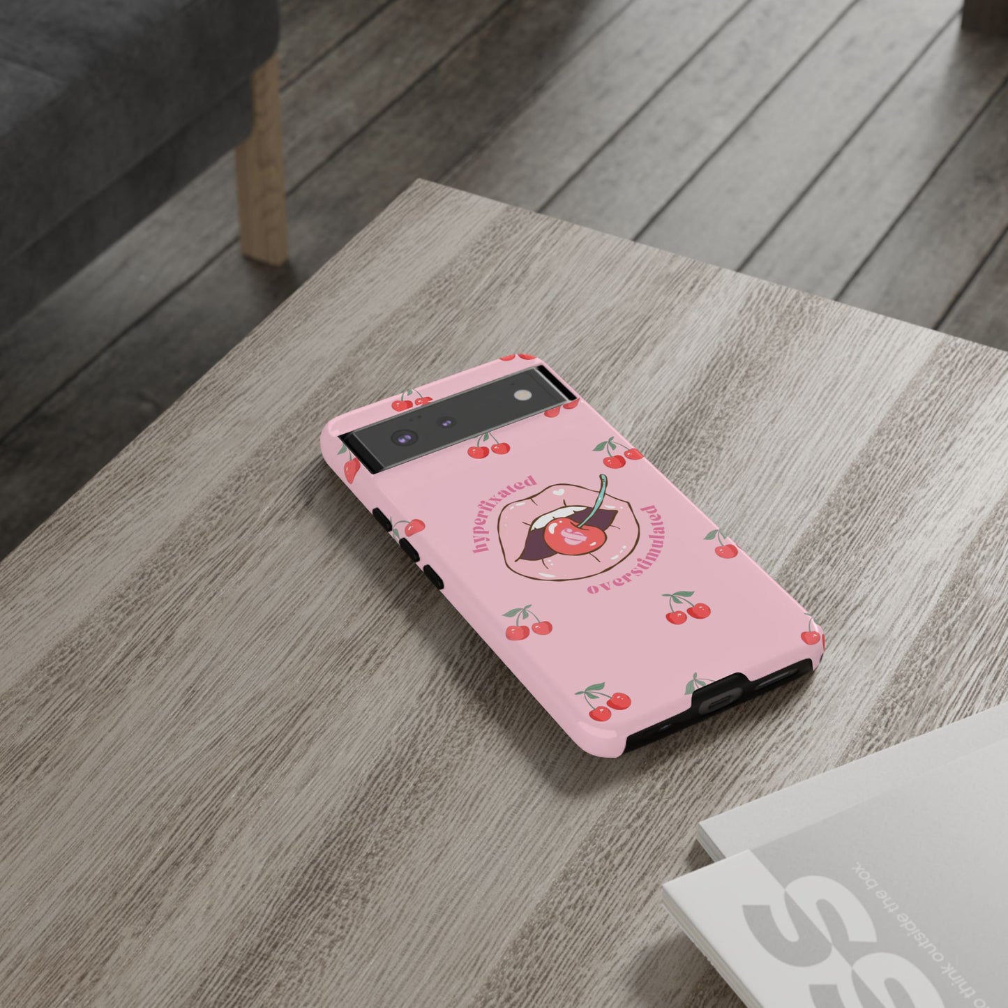Hyperfixated and Overstimulated Phone Case