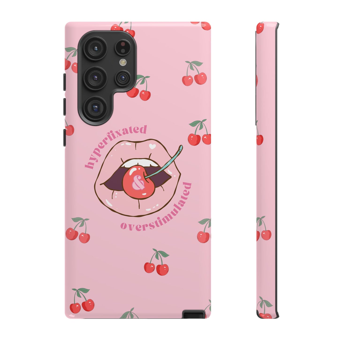 Hyperfixated and Overstimulated Phone Case
