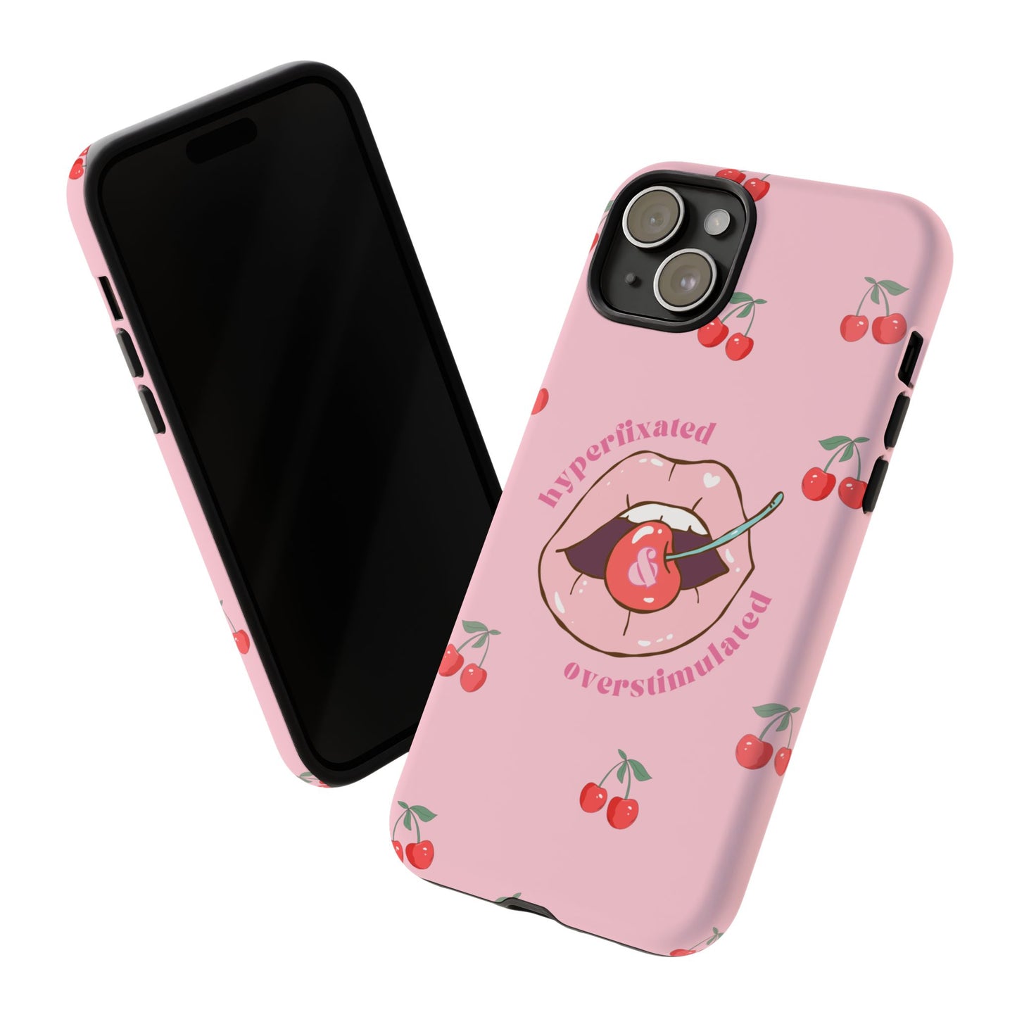 Hyperfixated and Overstimulated Phone Case