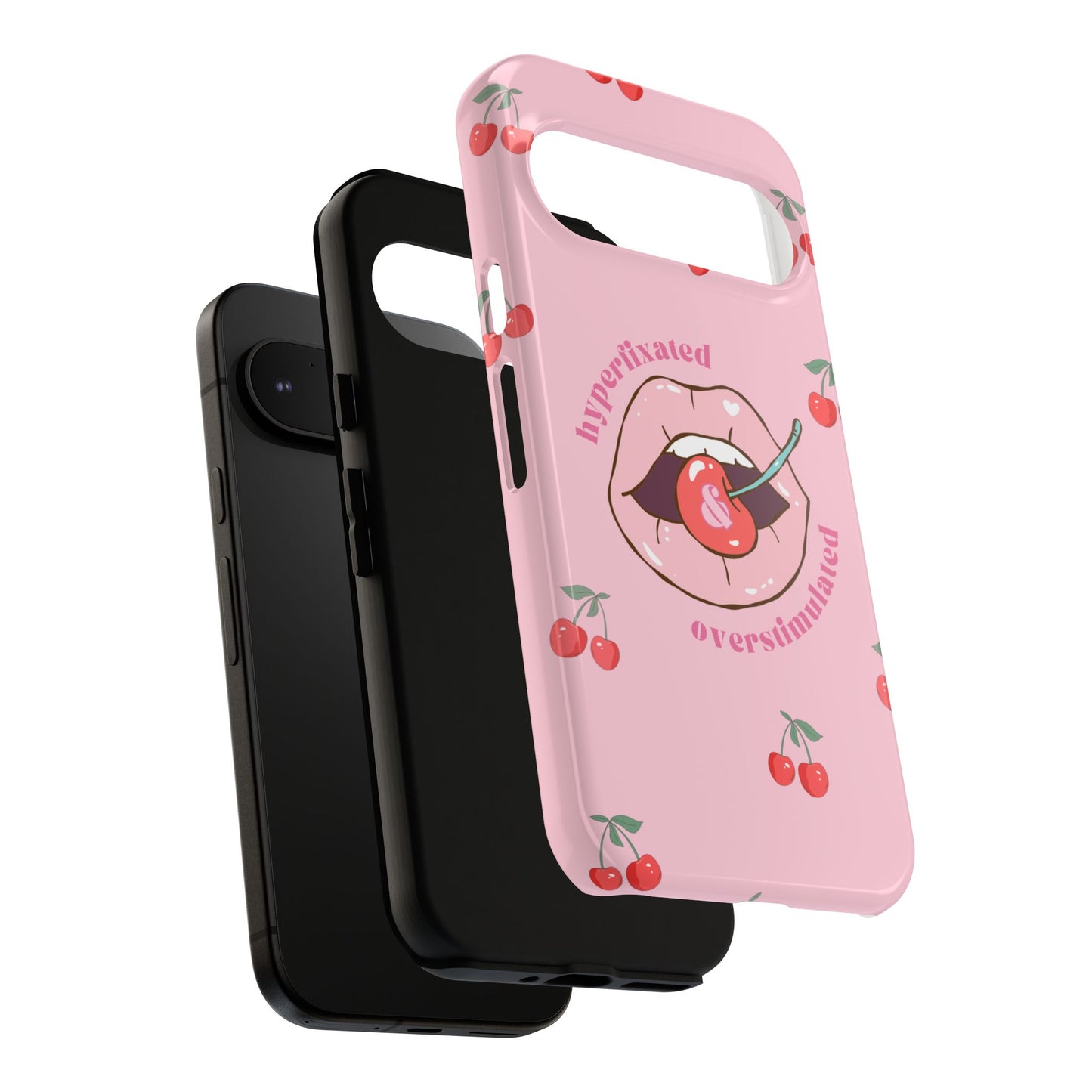 Hyperfixated and Overstimulated Phone Case