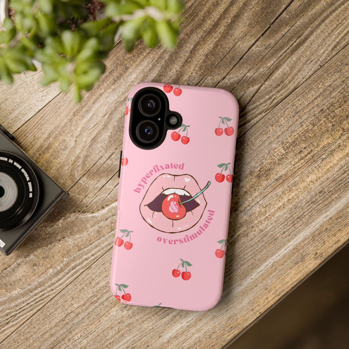 Hyperfixated and Overstimulated Phone Case