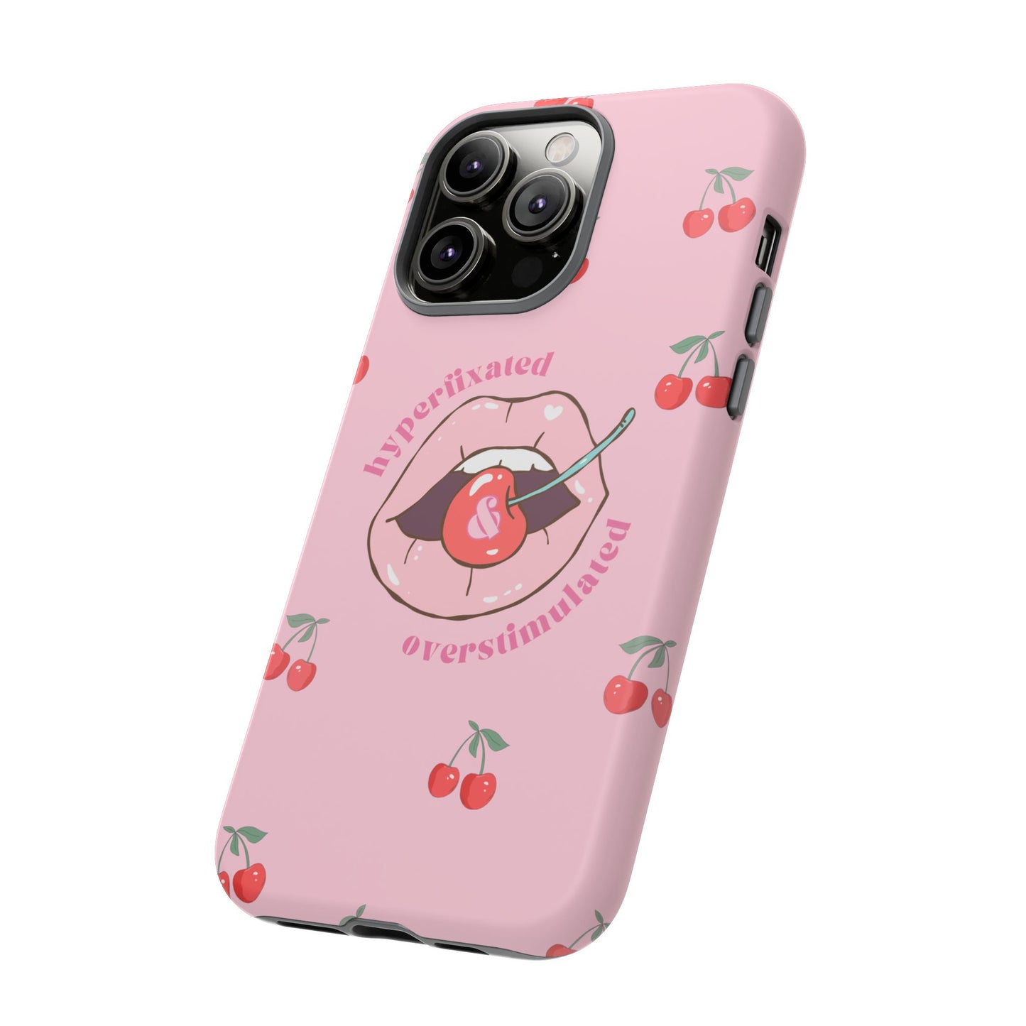 Hyperfixated and Overstimulated Phone Case