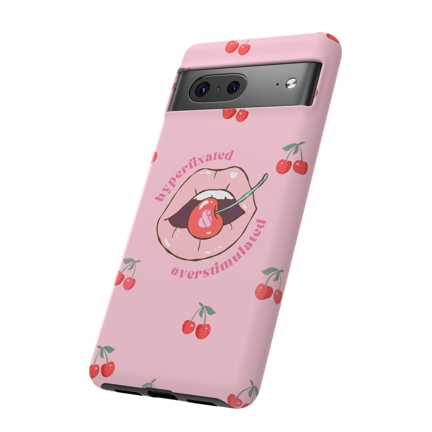 Hyperfixated and Overstimulated Phone Case