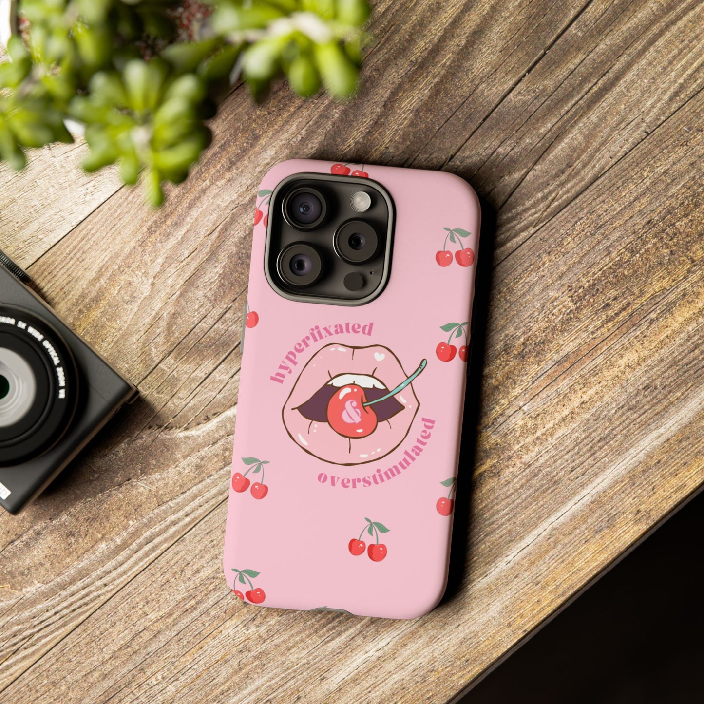 Hyperfixated and Overstimulated Phone Case