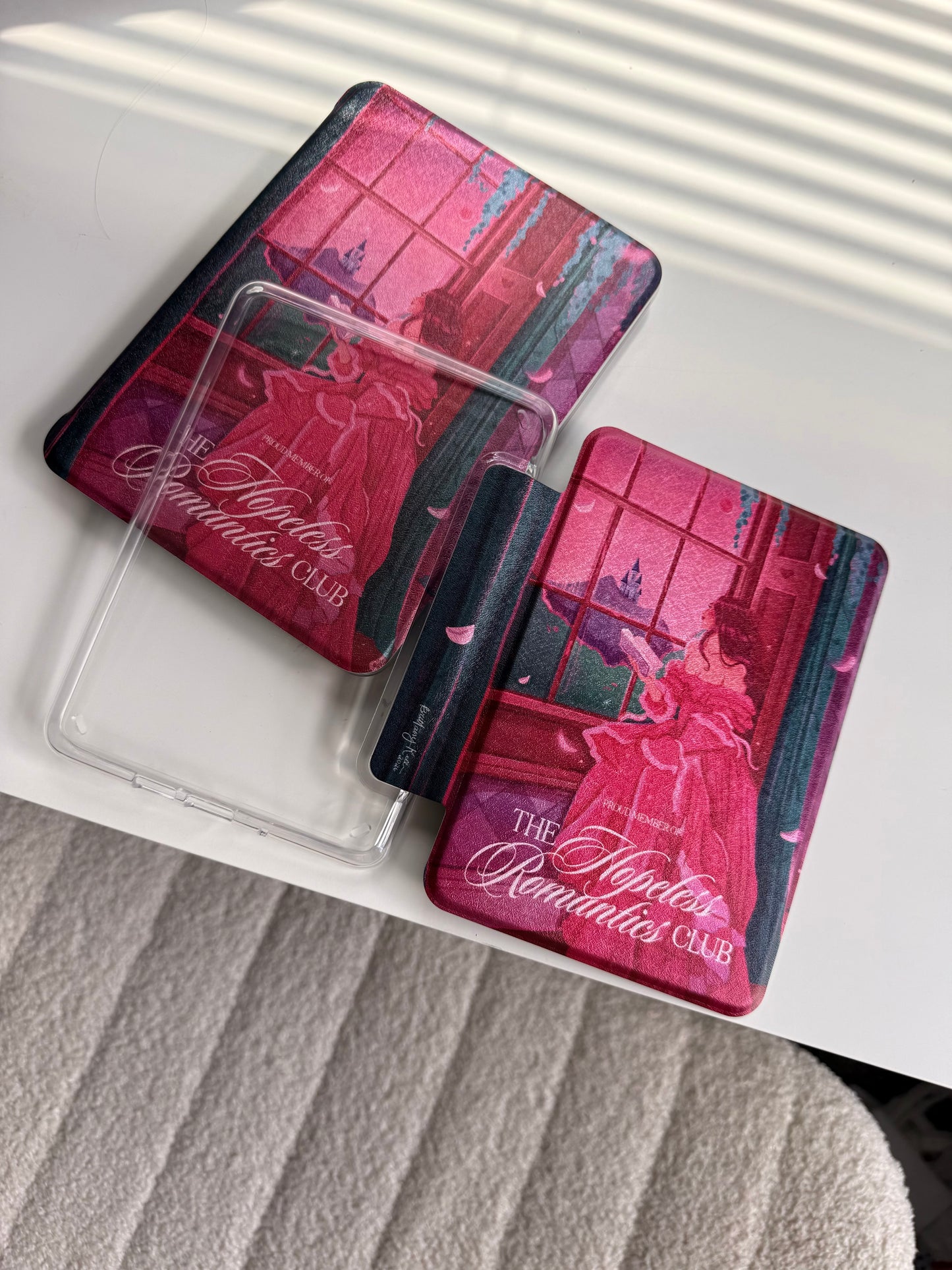 Hopeless Romantic Clear Back Kindle Case Collab