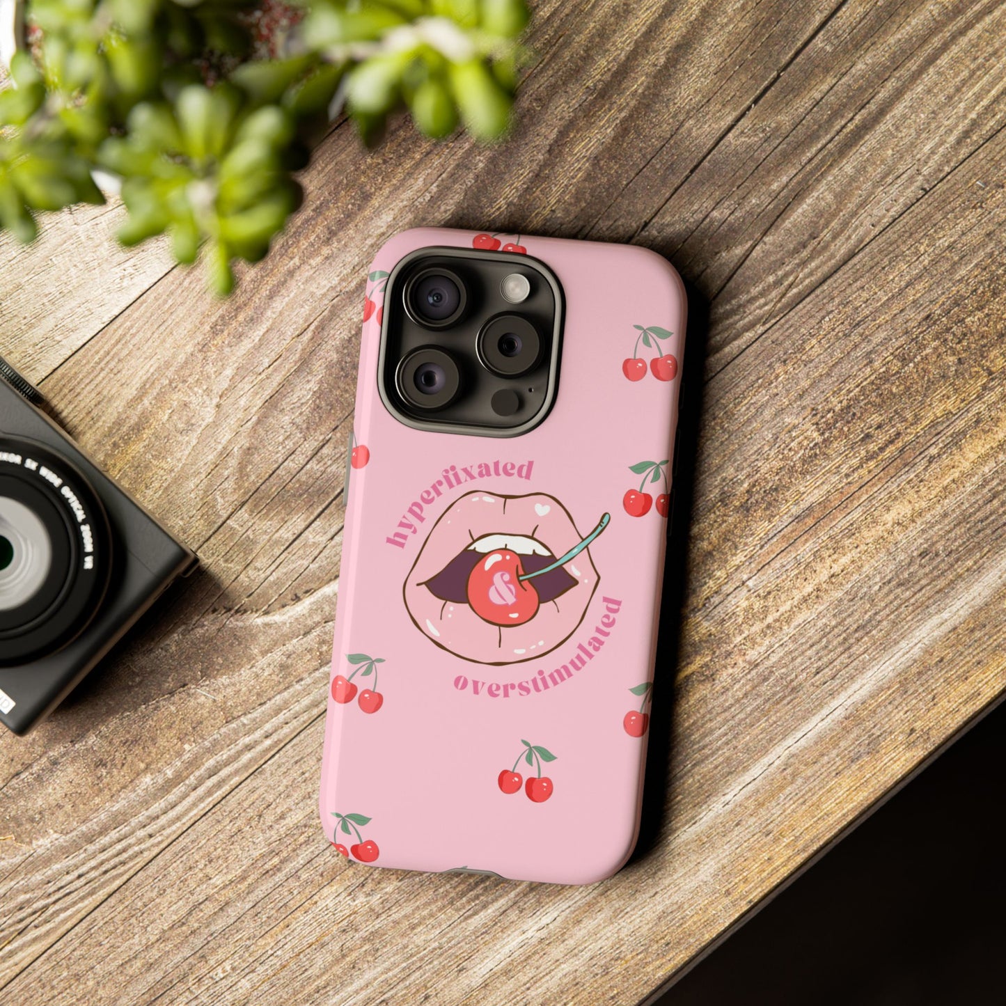 Hyperfixated and Overstimulated Phone Case