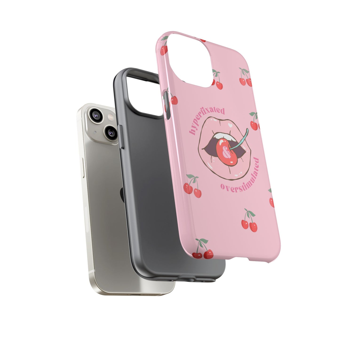 Hyperfixated and Overstimulated Phone Case