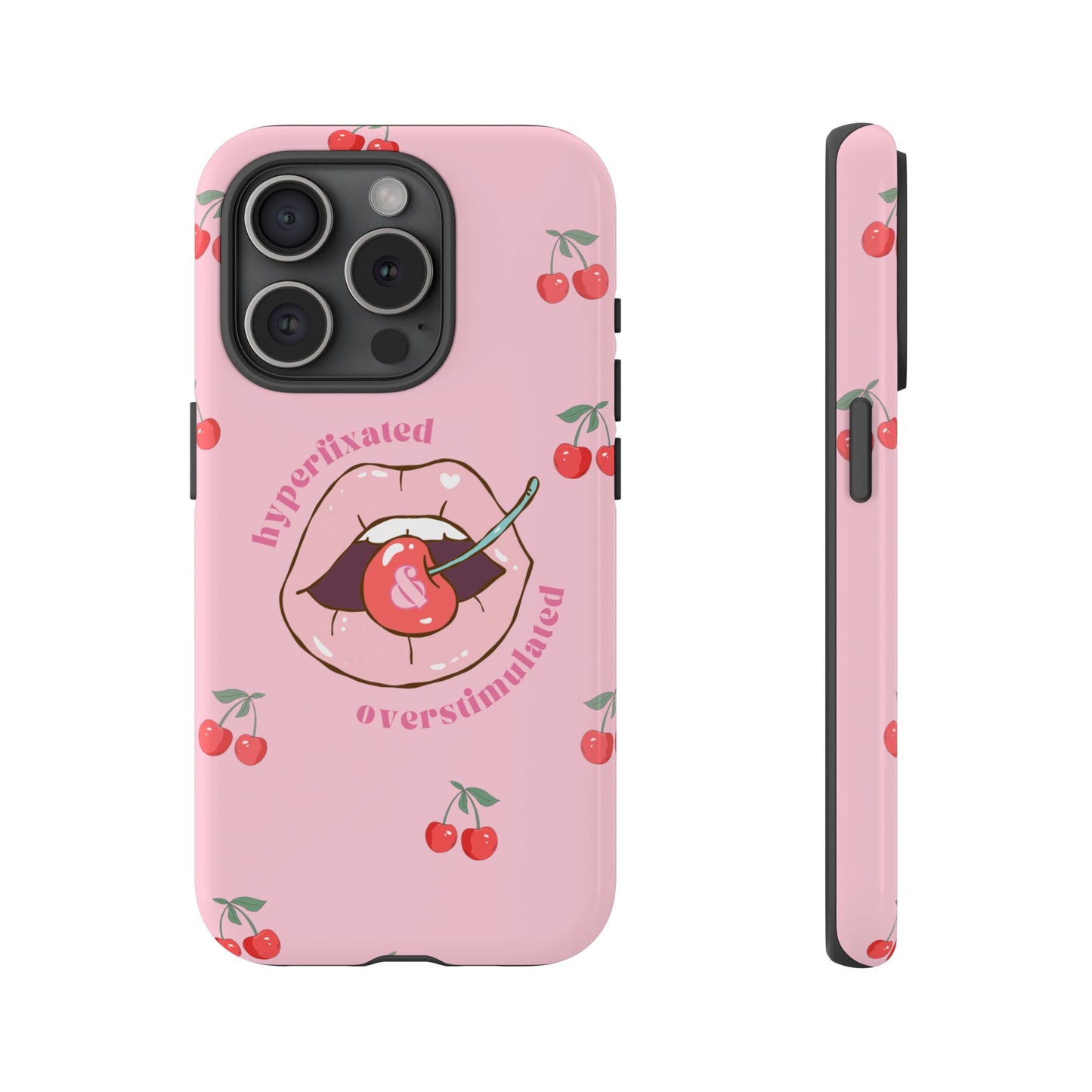 Hyperfixated and Overstimulated Phone Case