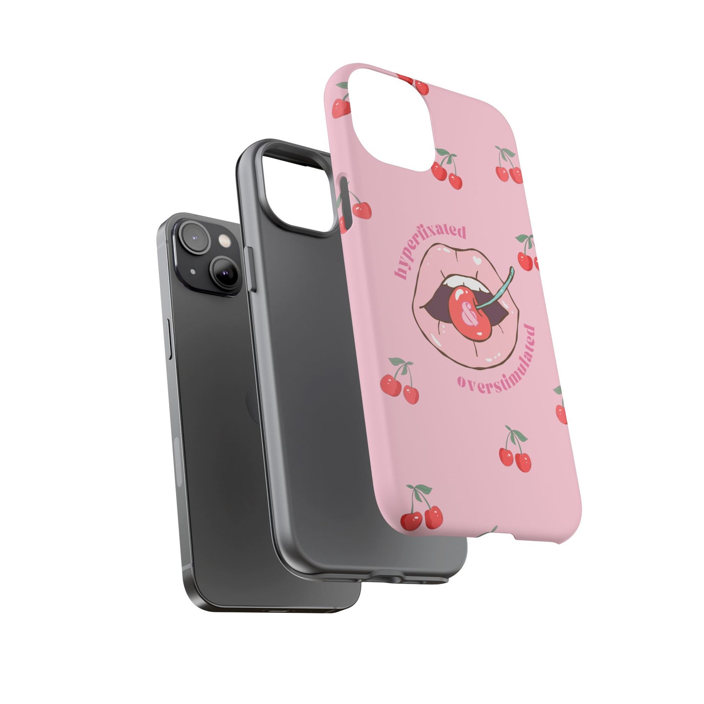 Hyperfixated and Overstimulated Phone Case