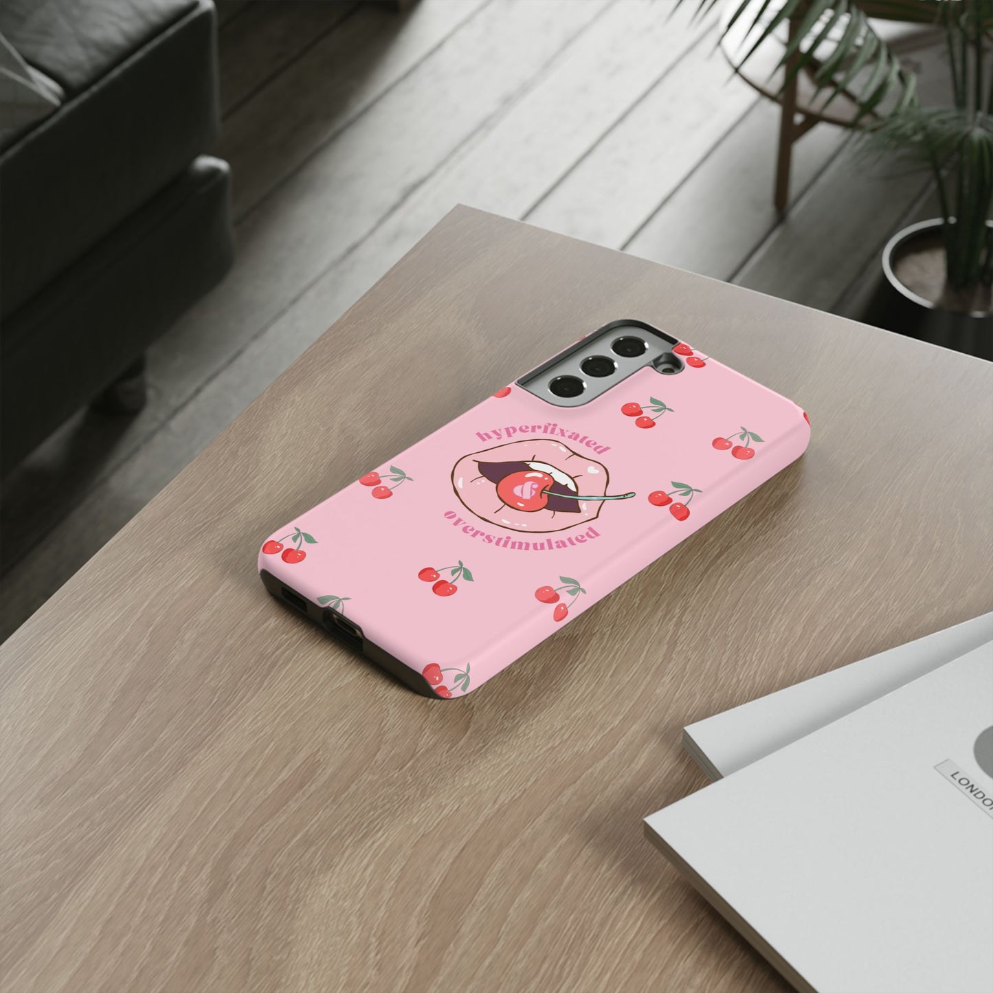 Hyperfixated and Overstimulated Phone Case