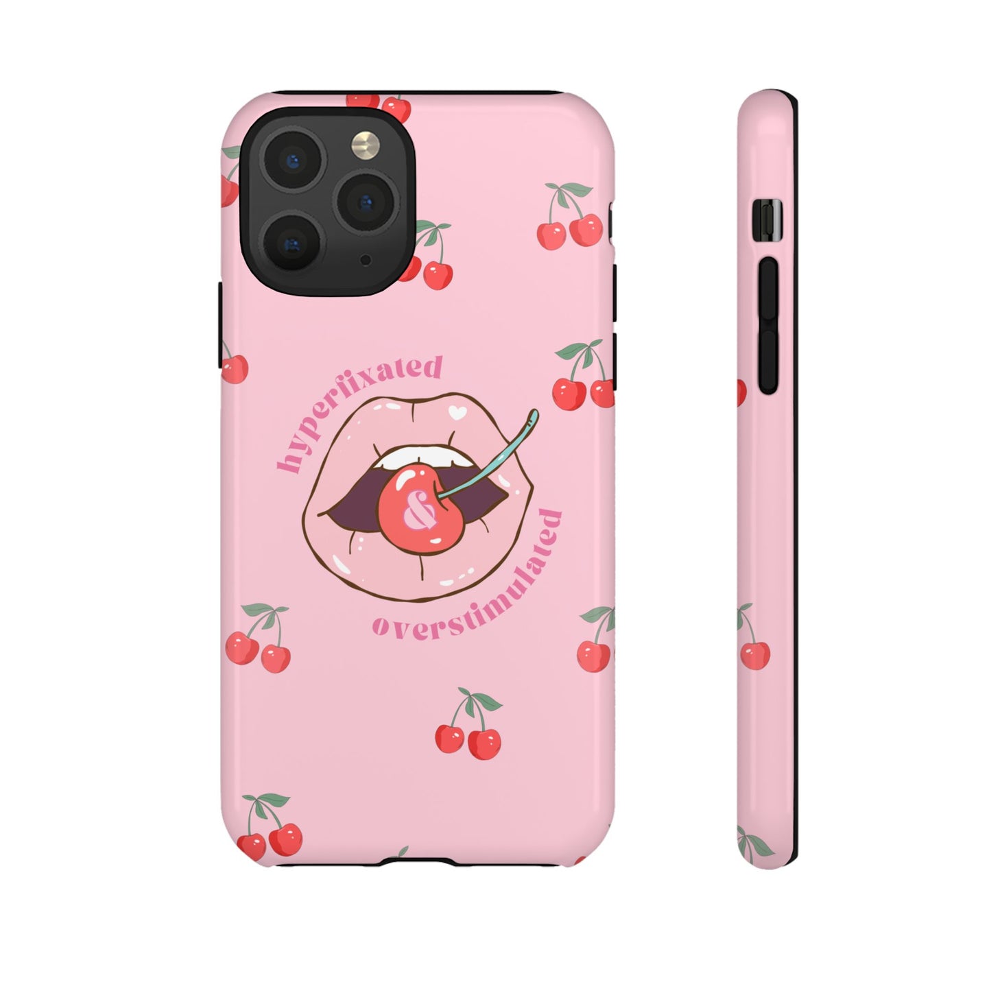 Hyperfixated and Overstimulated Phone Case