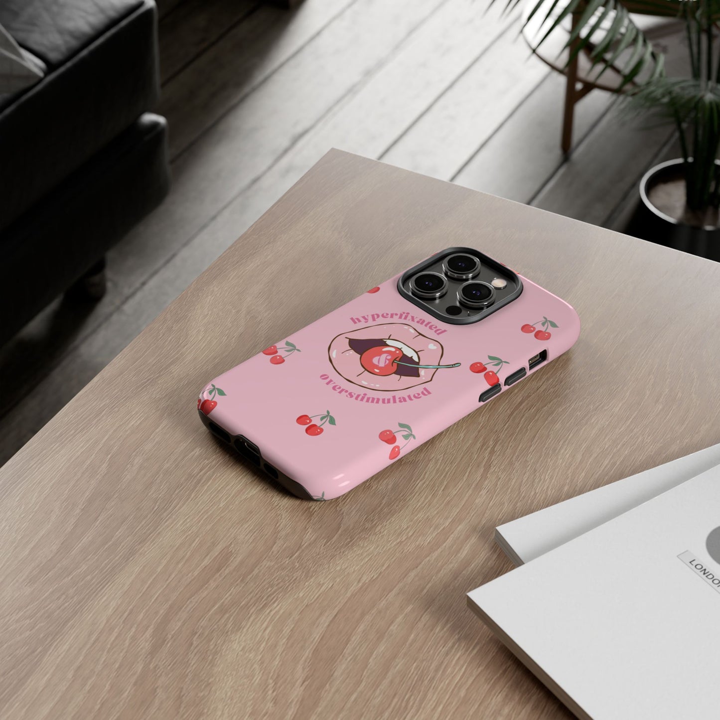 Hyperfixated and Overstimulated Phone Case