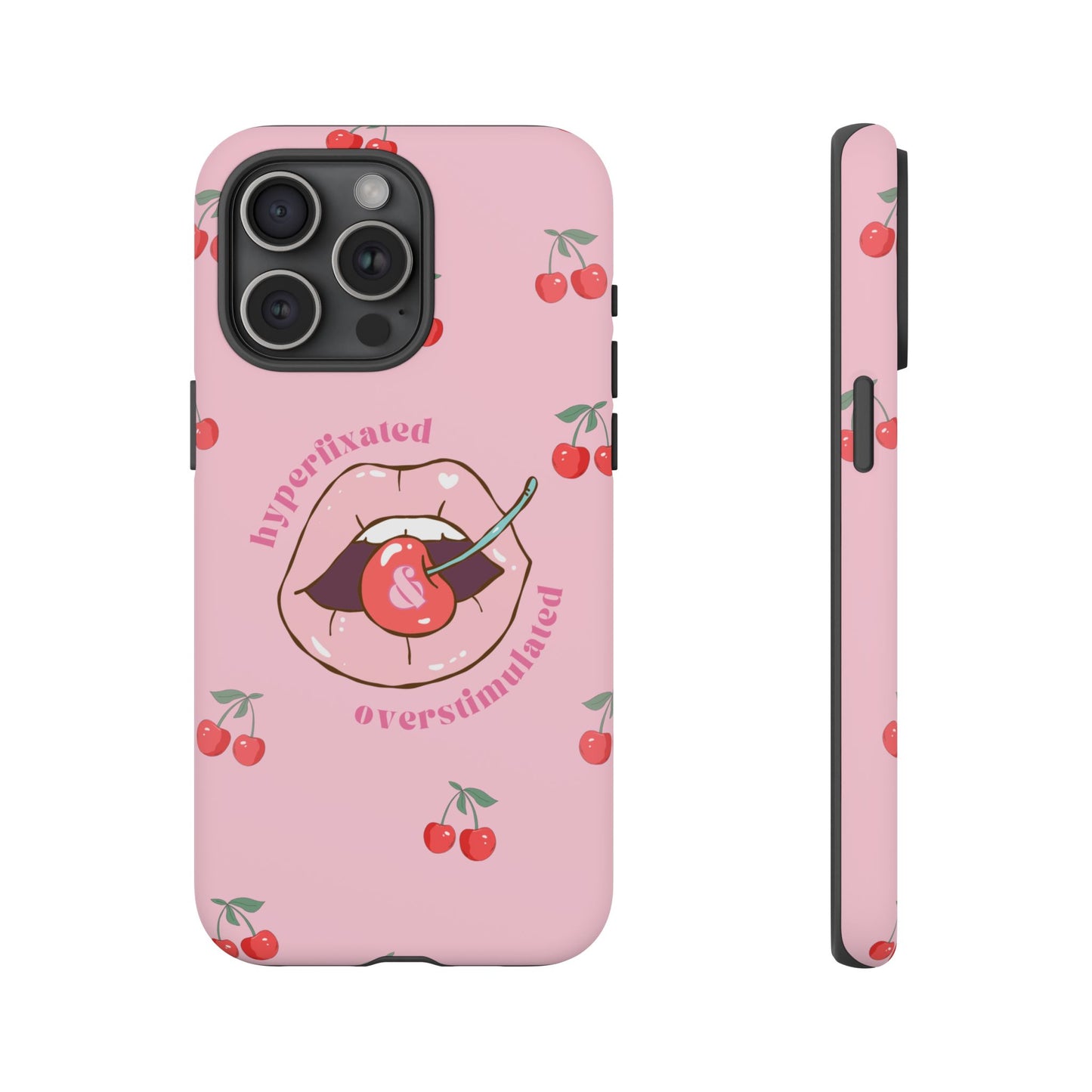Hyperfixated and Overstimulated Phone Case