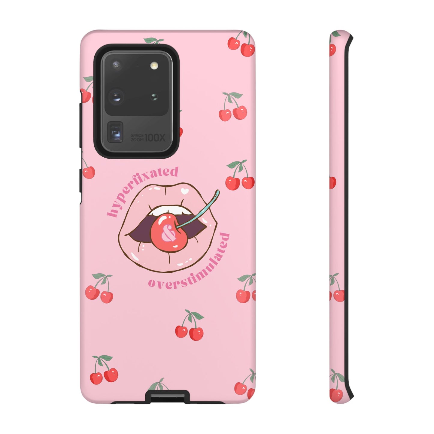 Hyperfixated and Overstimulated Phone Case