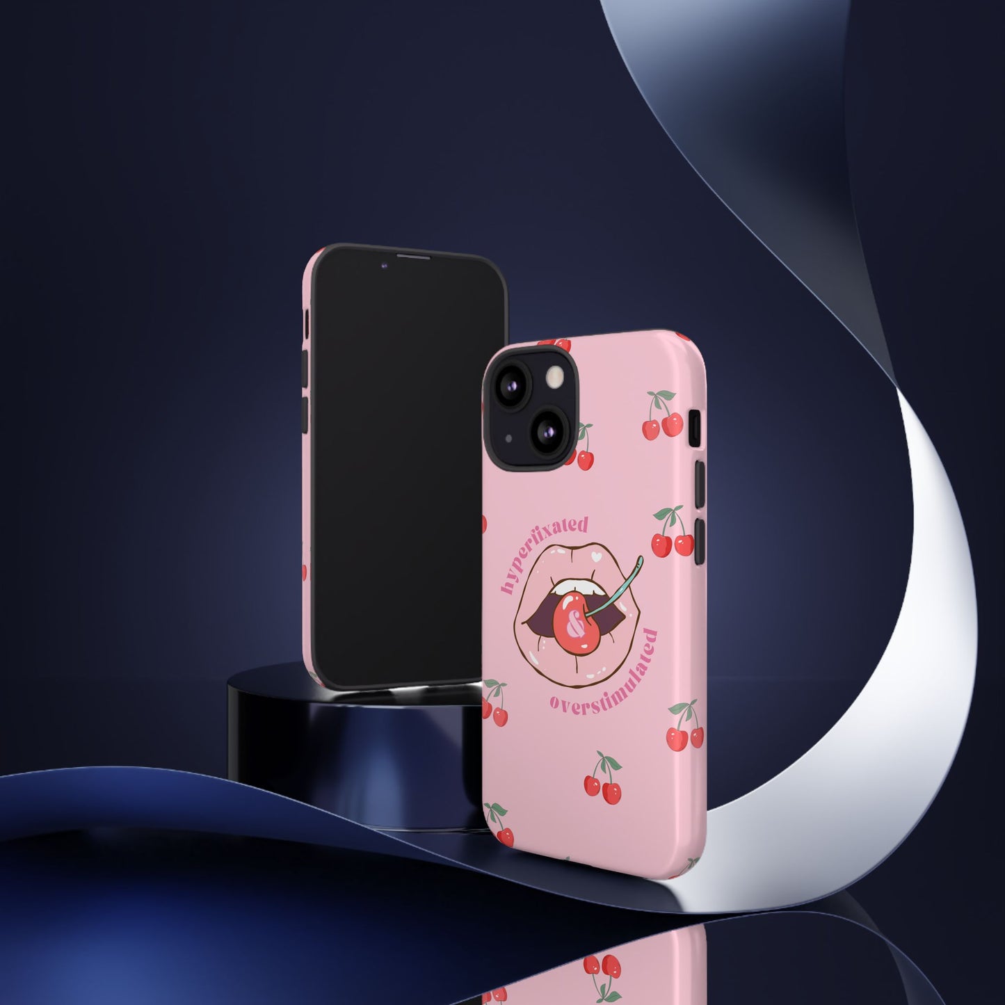 Hyperfixated and Overstimulated Phone Case