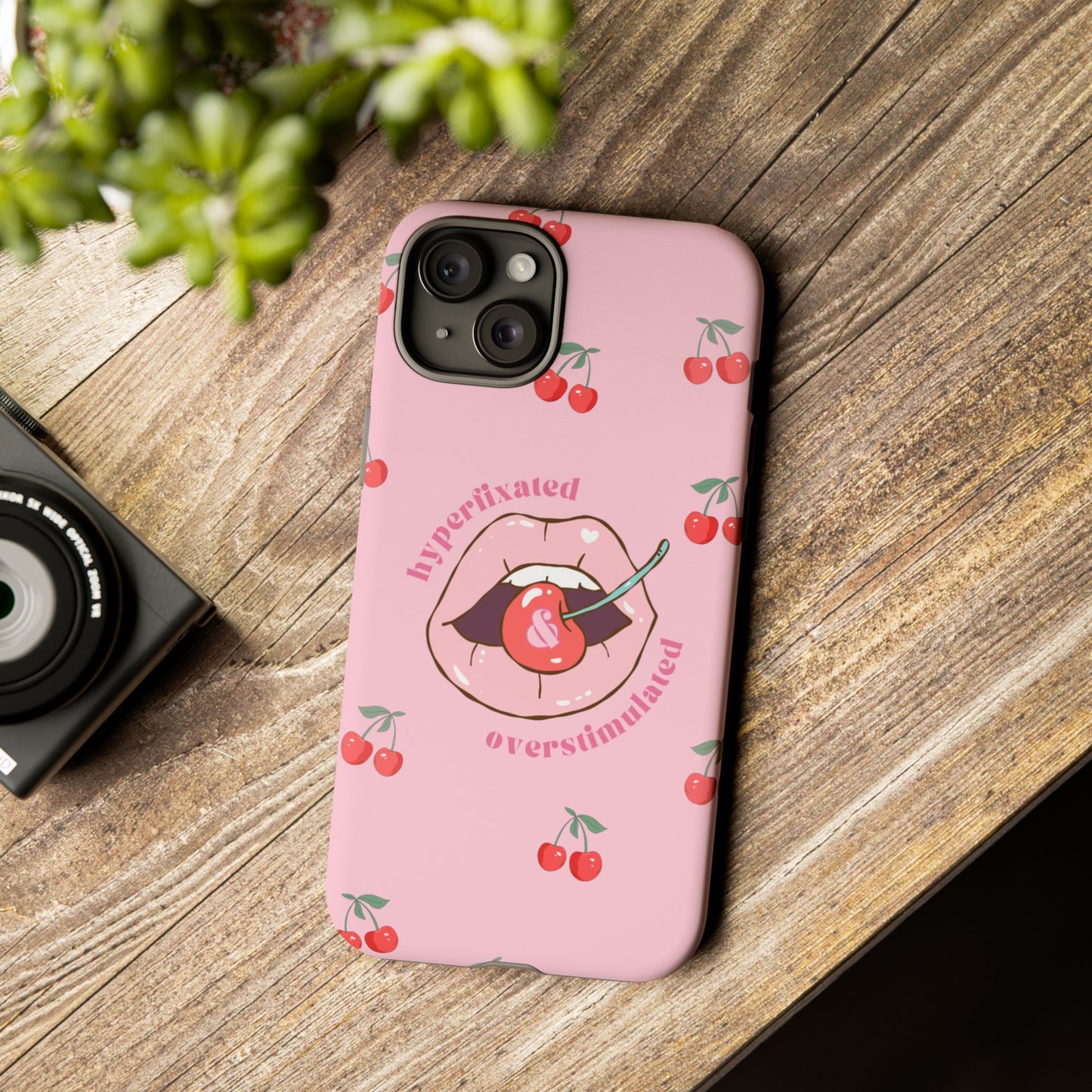 Hyperfixated and Overstimulated Phone Case