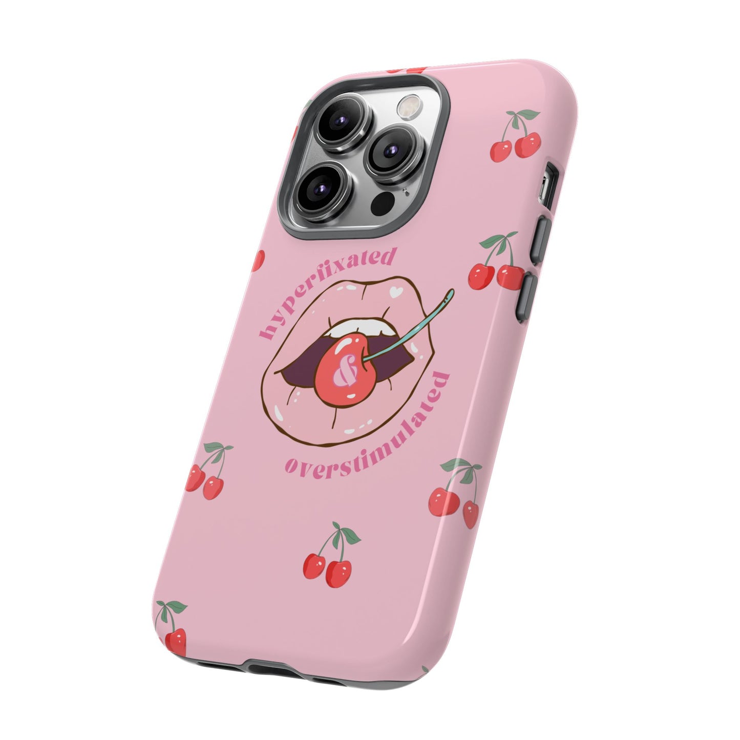 Hyperfixated and Overstimulated Phone Case