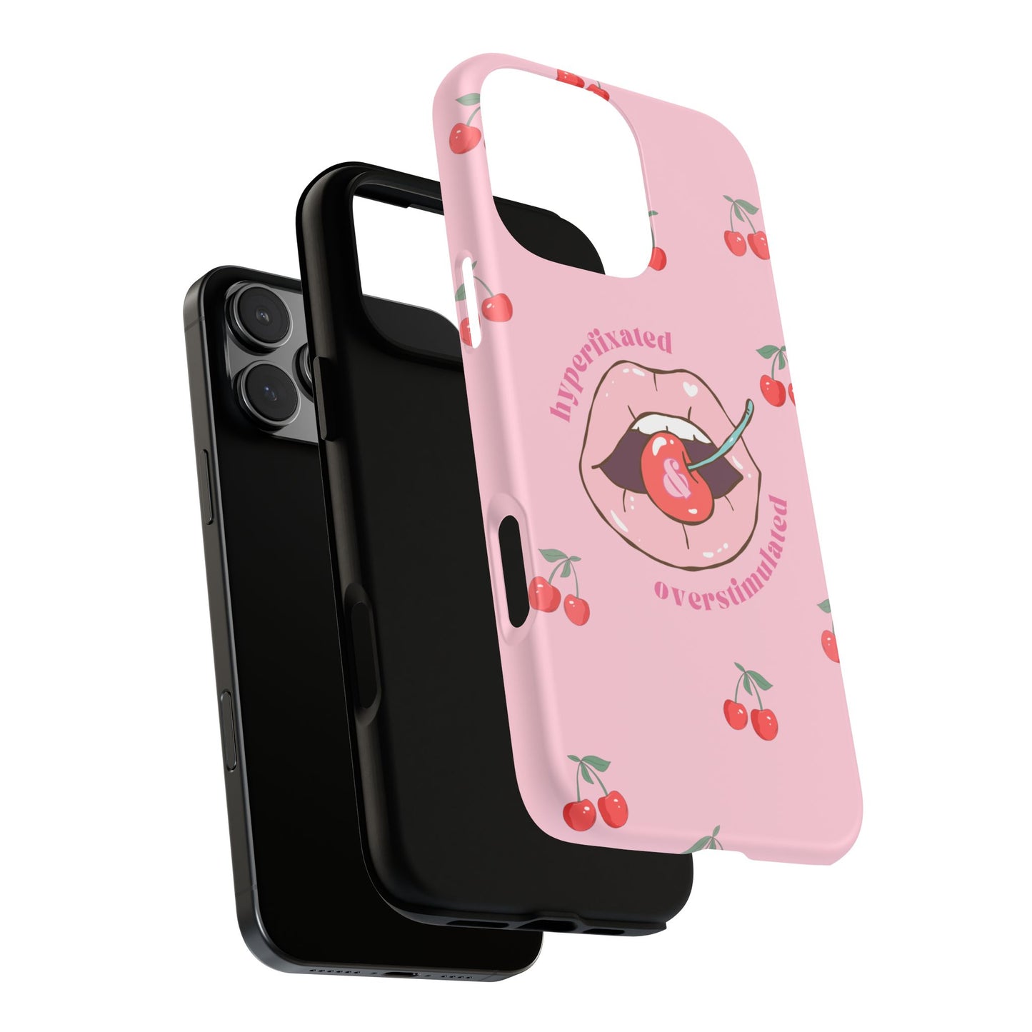 Hyperfixated and Overstimulated Phone Case