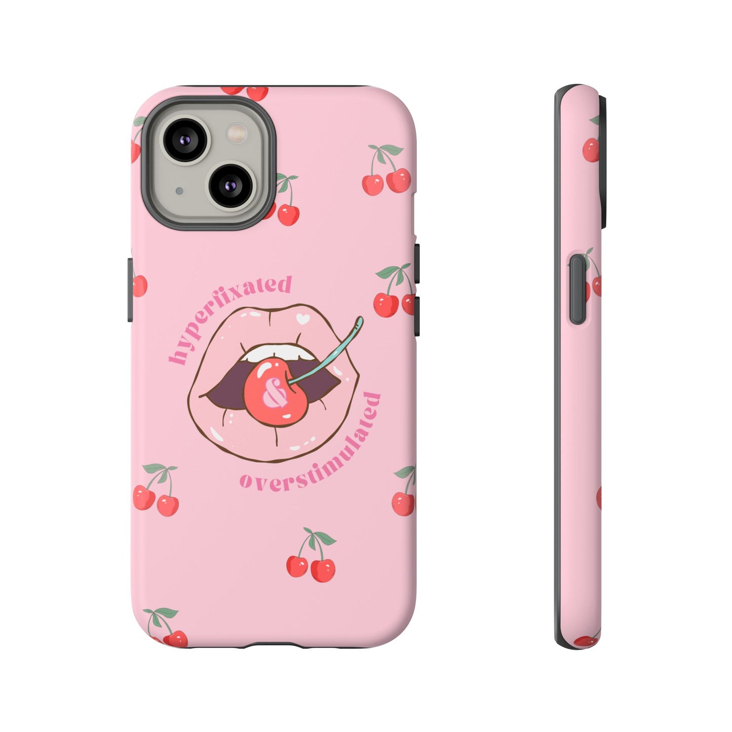 Hyperfixated and Overstimulated Phone Case