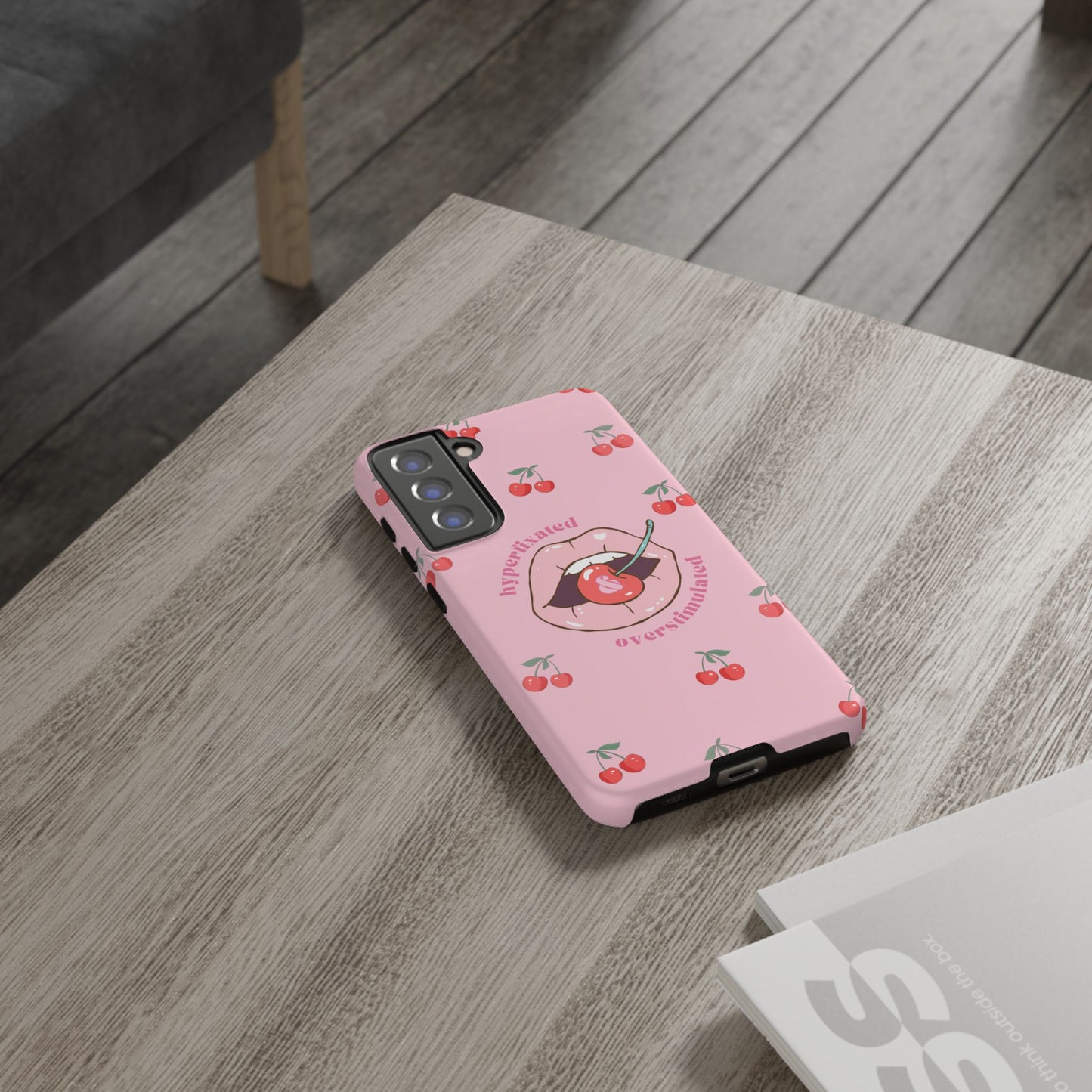 Hyperfixated and Overstimulated Phone Case
