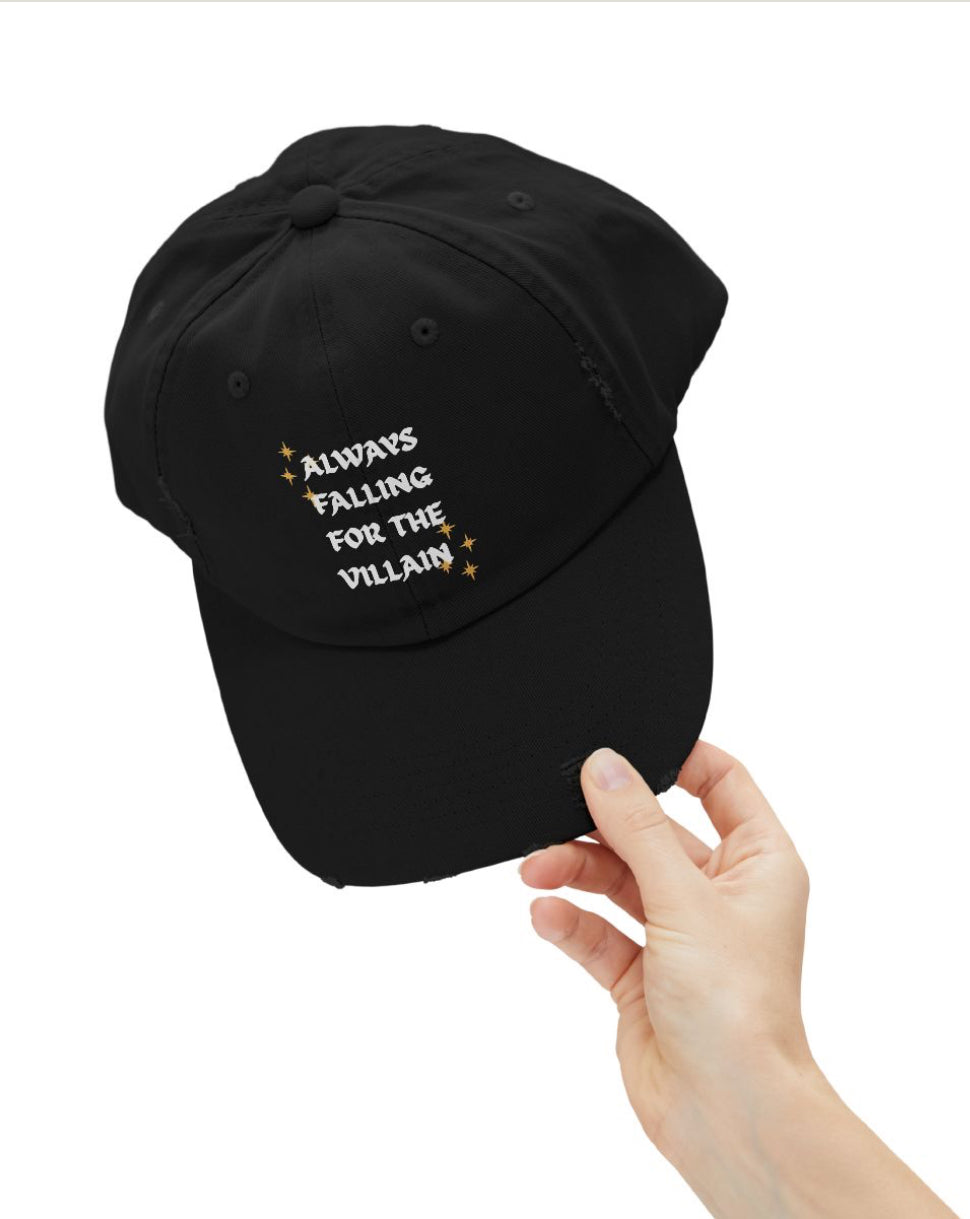 Falling for the Villain Distressed Cap