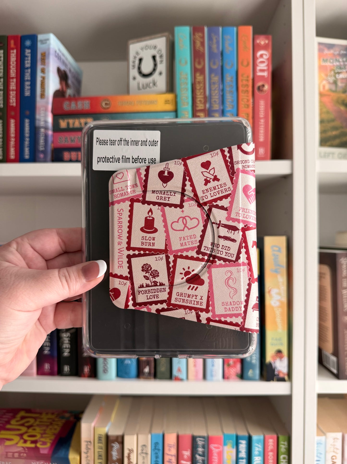 Sparrow and Wilde Detachable Tropes Clear Back Kindle Case