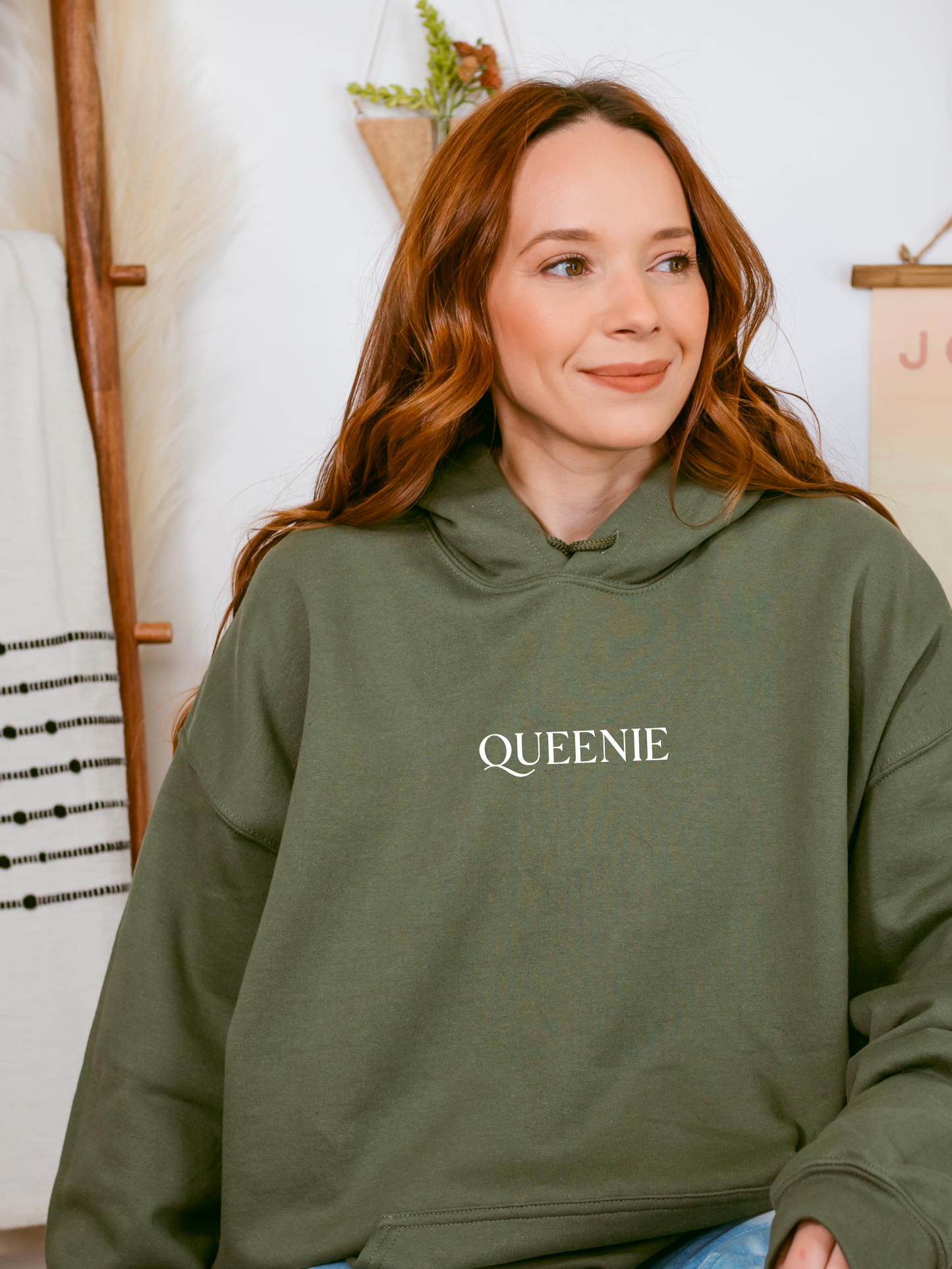Officially Licensed Embroidered Queenie Hooded Sweatshirt