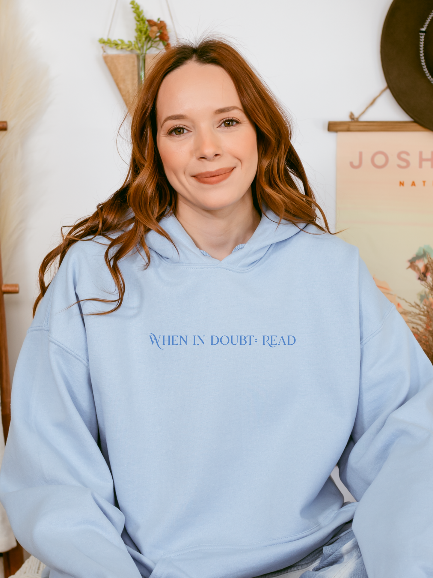 WID: Read Embroidered Hooded Sweatshirt