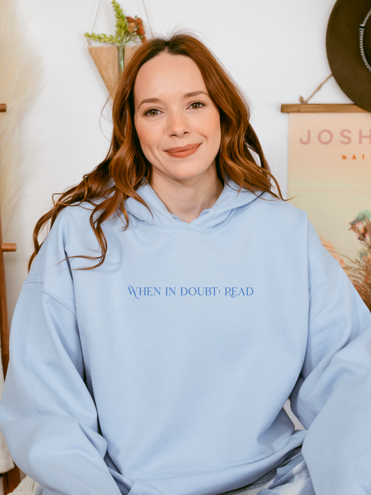 WID: Read Embroidered Hooded Sweatshirt